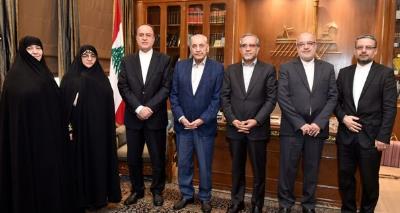 Meeting between Nabih Berri and the Iranian parliamentary delegation in Beirut